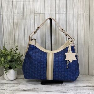 Louis Castel  Women's Blue and Cream Bag